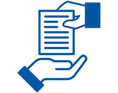 Painting project handover icon